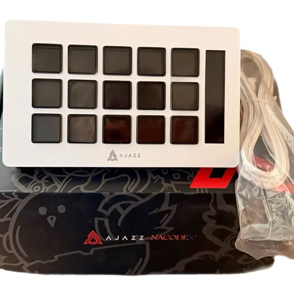 AJAZZ AKP153 Wired Desktop Studio Controller Keypad White MPN AKP153E with Cable